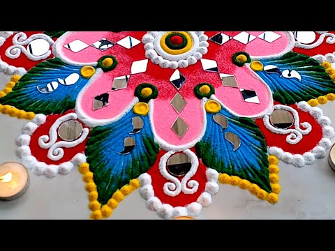 Diwali rangoli l laxmi pujan rangoli l vasubaras rangoli l dhanteras rangoli l bhaiduj rangoli