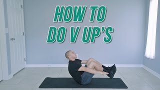 HOW TO FOR BEGINNERS / HOW TO DO V UPS / HOW TO V UPS EXERCISE