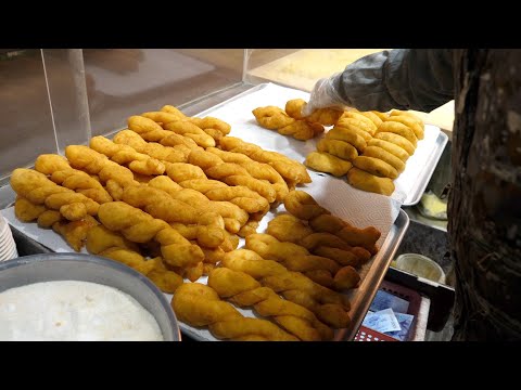 세상에서 가장 싼 꽈배기와 도너츠가 있는 남구로시장 맛집 / Twisted doughnut,Korean street food