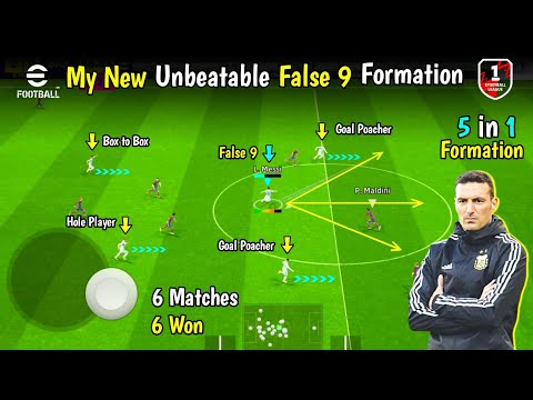 Got Surprised 😨 in My New False 9 Formation 🫴⚡ Best Formation For Rank Push 🔥 PES EMPIRE •