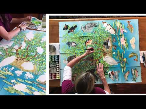 How I Painted the Freshwater Willdlife Collection by Tracy Lizotte