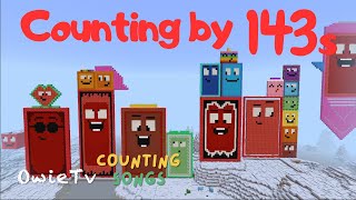 Counting by 143s Song | Minecraft Numberblocks Counting Songs | Math and Number Songs for Kids