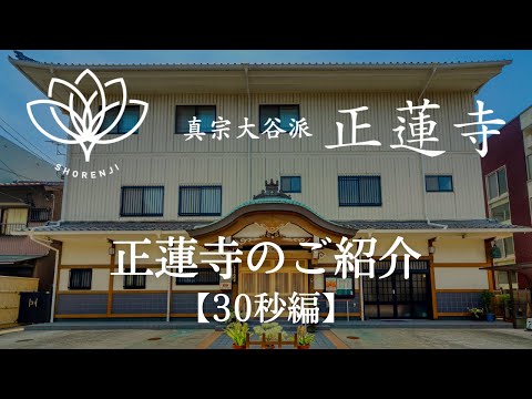 正蓮寺のご紹介【30秒編】