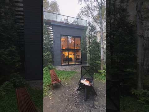 2-Story Tiny Home Tower Cabin Deep in the Canadian Wilderness!