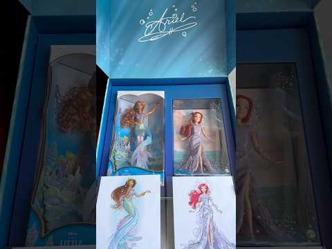 Should I open them?🧜🏼‍♀️Unboxing The Little Mermaid 35th anniversary pr package from Mattel @Mattel