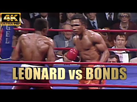 Sugar Ray Leonard vs Larry Bonds | KNOCKOUT Boxing Fight | 4K Ultra HD