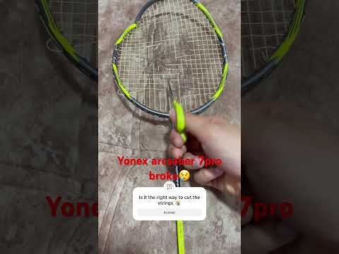 #badminton #yonex #arcsaber7pro #broken #youtubeshorts