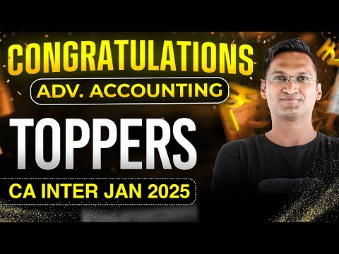 🏆 CA Inter Jan 25 Advanced Accounting | India’s Best Result | Topper Strategy Revealed! 🚀