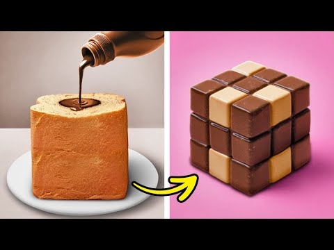 PASTEL DE CHOCOLATE EN CUBOS 🍫🎂 ¡POSTRES FÁCILES Y DELICIOSOS EN MINUTOS! ⏰