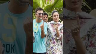 STREE Casts Her Vote During Maharashtra Election ❤️ | Shraddha Kapoor | #shorts #bollywood #election