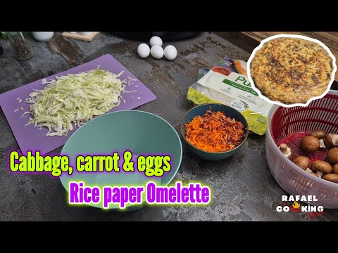 Rice Paper Ideas: Omelette cabbage carrot and eggs