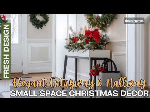 Small Space Christmas Décor: Elegant Entryway & Hallway Tips for the Holidays