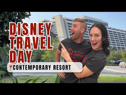 Disney World Vlog Travel Day | Checking into Disney’s Contemporary Resort + Magic Kingdom fireworks