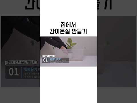 셀프로 간이온실 만드는 방법