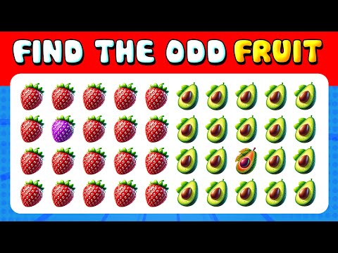 242 Puzzles for GENIUS | Find the ODD One Out ✅🍏🍓 Fruits Edition Quiz 2025 | Quiz Lion