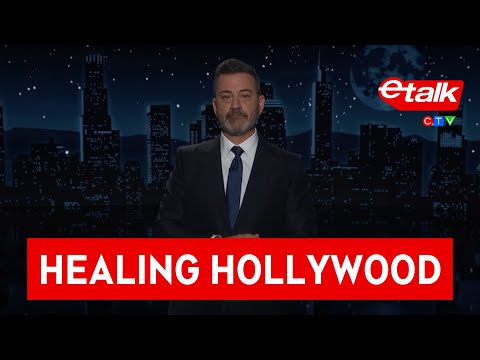 Jimmy Kimmel gets emotional at first show since LA fires I TV