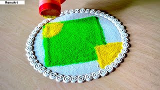 Simple Beautiful Makar Sankranti Rangoli Designs 2025 🌼 Easy & Unique Patterns 🌼RanuArt Rangoli🌼✨