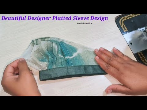 Beautiful model designer platted sleeve design | Simple and easy method of stitching