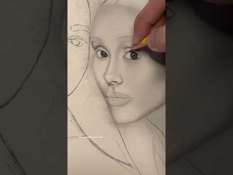 DRAWING ARIANA (tiktok: raymond.portraits) #art #shortsvideo #artist #artistdrawing #arianagrande