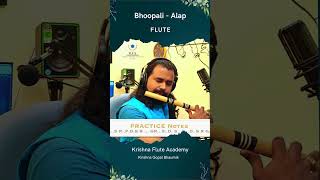 Raag Bhoopali Alap Tutorial with Notation | Flute by Krishna Gopal Bhaumik | Krishna Flute Academy