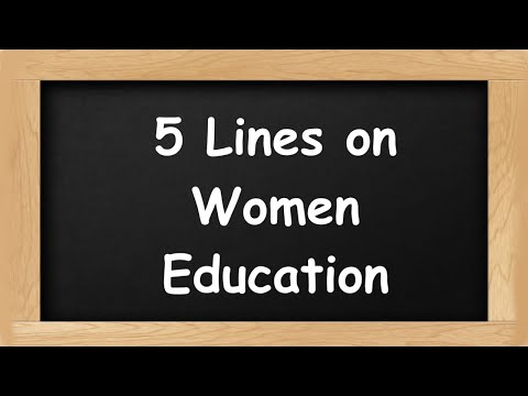 Women Education Short 5 Lines in English || 5 Lines Essay on Women Education