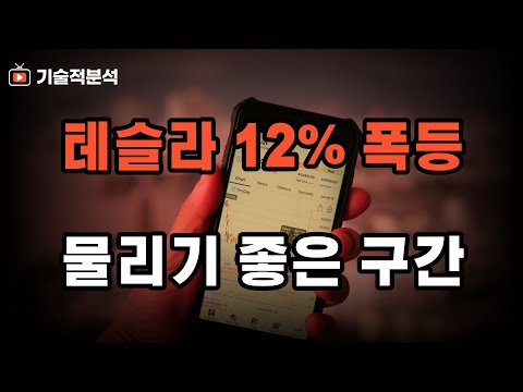 12% 폭등한 테슬라 미 증시 반등 구간 ｜섣불리 들어가면 물리기 좋습니