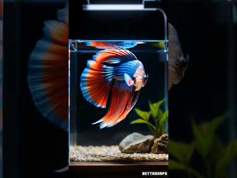 Betta in Mini Tank, Ikan Cupang di aquarium kecil #bettafish #ikancupang #bettafishtank #fyp