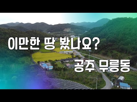 공주시 무릉동 접근성, 입지, 경관, 조망 두루두루 갖춘 명당터