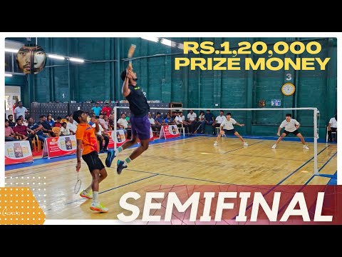 GAJENDRAN/VIMAL VS ARYA/DHRUV THAKORE:SKM ALL INDIA OPEN BADMINTON TOURNAMENT