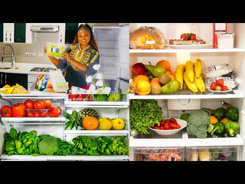 Refrigerator Organization/ How I stock and organize fridge /Step by Step/  Organizing my new fridge