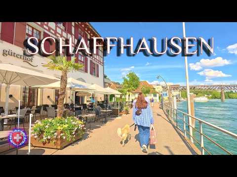 SCHAFFHAUSEN SWITZERLAND ✨ Exploring the beauty of old city / Center, Rhein & Castle Munot 4K