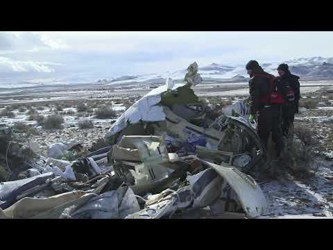 NTSB B-Roll: Investigators documenting the site of the Pilatus PC-12 airplane crash