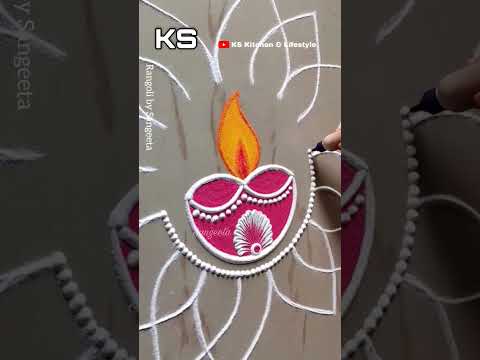 Simple Rangoli Tricks by Sangeeta| Deepavali, Sankranti, Dhanteras and Diwali Simple Rangoli