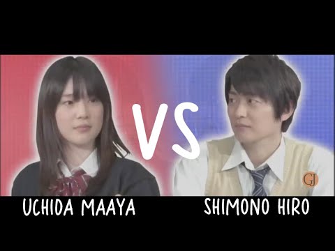 Shimono Hiro vs Uchida Maaya Finger Wrestling