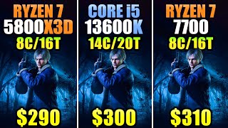 R7 5800X3D vs. i5-13600K vs. R7 7700 - Which CPU is Better Value for MONEY?