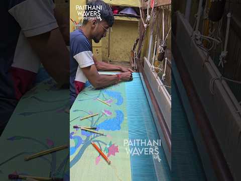 Paithani Makers Artist Making Paithani #paithani #saree #traditional #art