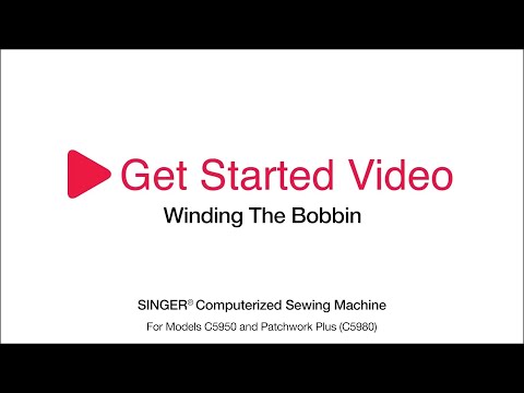 Get Started C5900 Series: Winding the Bobbin