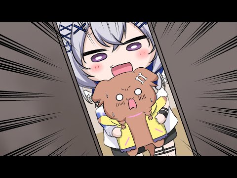 【手描き　ホロライブ　切り抜き漫画】Eng:sub　2回目でも絶叫するころさん　Korosan screams even the second time