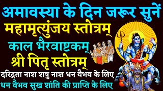 Amavasya|| अमावस्या के दिन जरूर सुनें|| महामृत्युंजय स्तोत्रम्|| काल भैरवाष्टकम्|| पितृ स्तोत्रम्