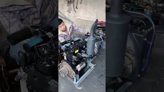 Restarting a very old abandoned diesel Engines #shorts #usedengine