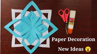 How to Make Beautiful DIY Paper Flower Wall Decoration Simple Step Hand Craft