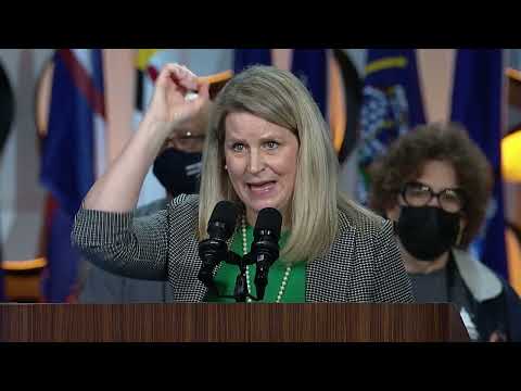 AFL-CIO President Liz Shuler at the 2022 Convention