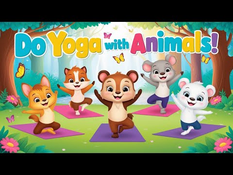 Let's Learn Yoga With Animals! Fun & Easy Yoga Poses for Kids 🧘‍♂️