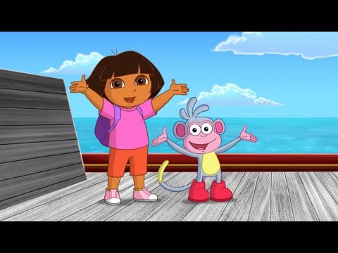 Dora buji coloring | Dora buji on boat drawing | Dora buji simple drawing