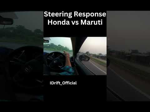 Steering feedback ASMR - Maruti swift vs honda city #car #maruti