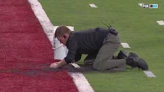 Groundskeeper Goes Viral After Turf Gets Destroyed During B1G Championship Game