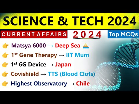 Science & Technology 2024 Current Affairs | SCI & Tech 2024 | Current Affairs For SSC CGL 2024 |