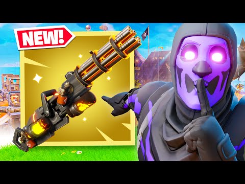 fortnite added a NEW MINIGUN!