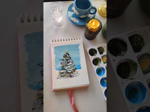 easy tutorial #art #artreels #christmas #chritmascraft #easytutorial #arte #artwork #song #painting