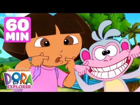 Dora and Boots Make Silly Faces! 😆 1 Hour of Dora the Explorer | Dora & Friends